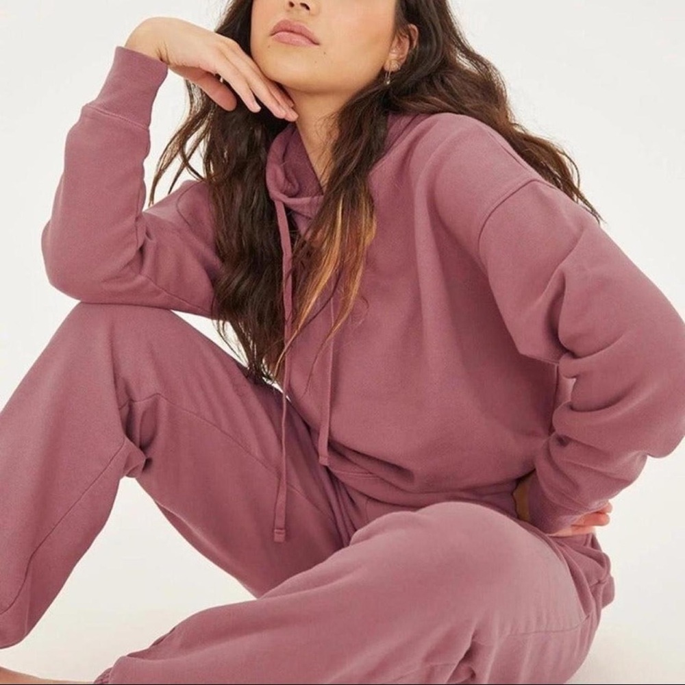 Girlfriend Collective Classic Hoodie - Mauve - Size S